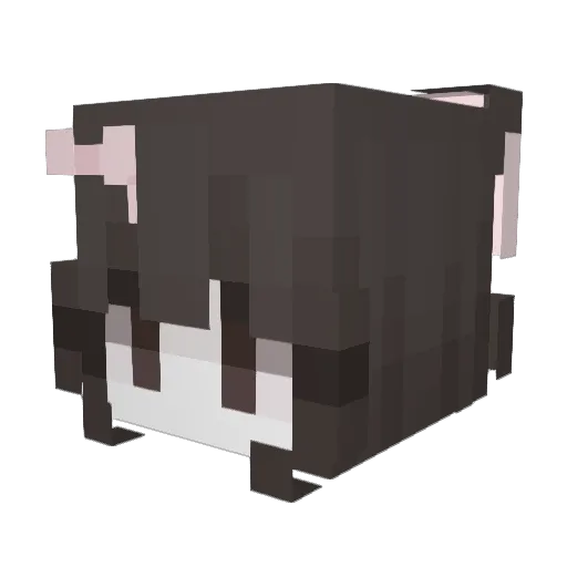 vrly Minecraft avatar head, 3D render