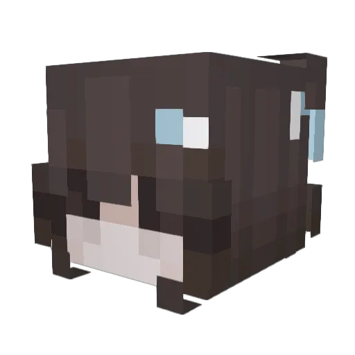 vrmpiric Minecraft avatar head, 3D render
