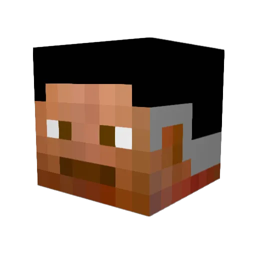 vrodcraft Minecraft avatar head, 3D render