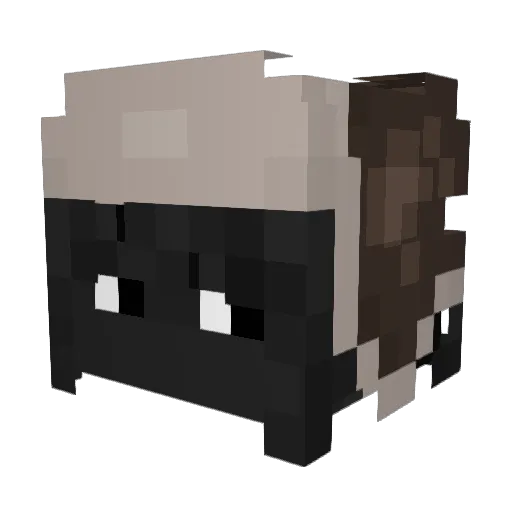 vroomel Minecraft avatar head, 3D render