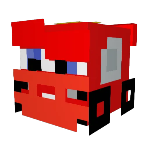 vroooooooooooom Minecraft avatar head, 3D render