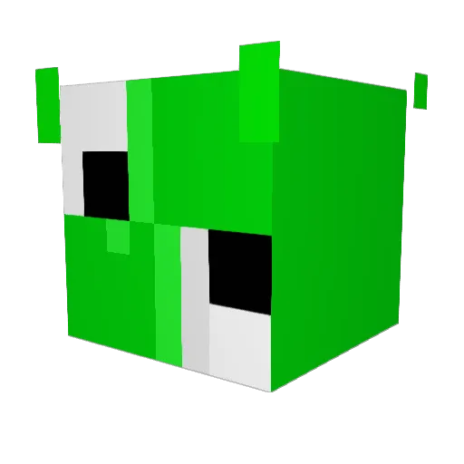 vroyced Minecraft avatar head, 3D render