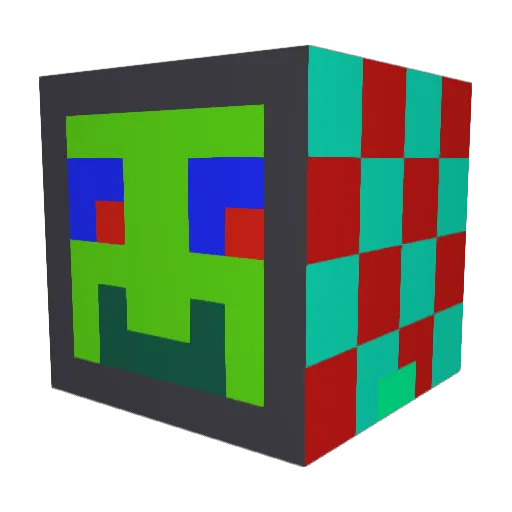 vrp123 Minecraft avatar head, 3D render