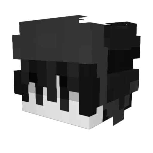 vrsqd Minecraft avatar head, 3D render