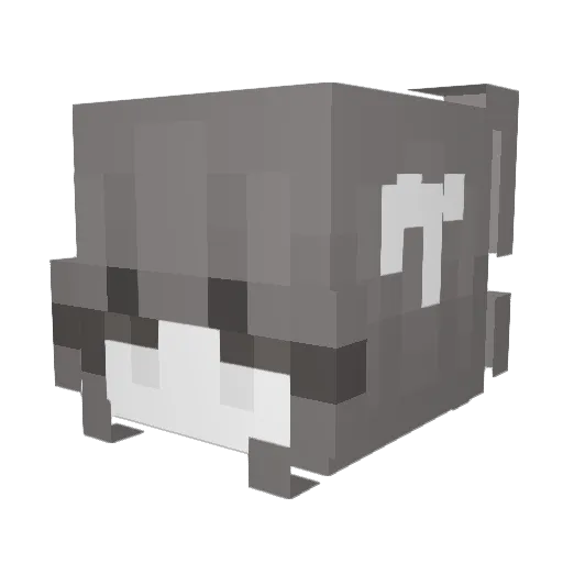 vrto Minecraft avatar head, 3D render