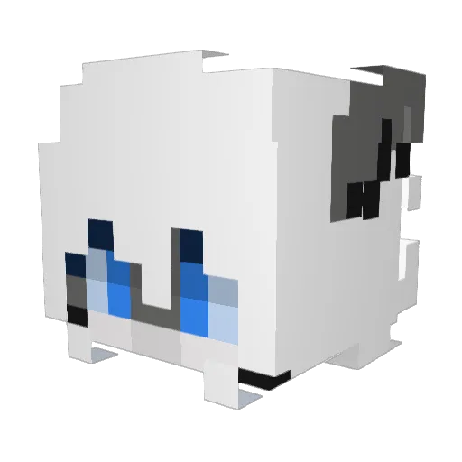vrtr1 Minecraft avatar head, 3D render