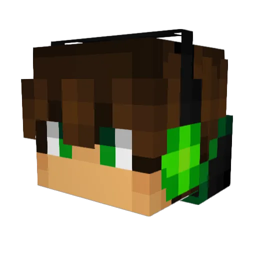 vruiz2k Minecraft avatar head, 3D render