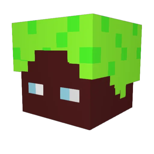 vsZION Minecraft avatar head, 3D render