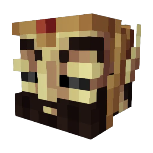 vsao Minecraft avatar head, 3D render