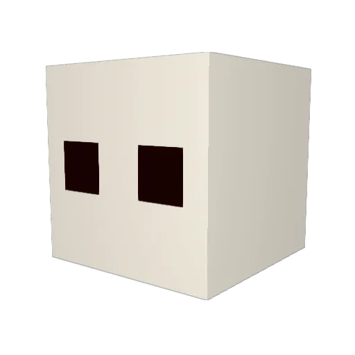 vsk_ Minecraft avatar head, 3D render