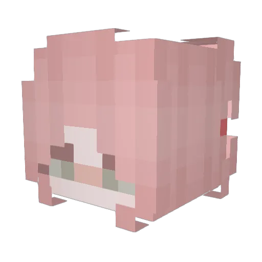 vskrooi_ Minecraft avatar head, 3D render