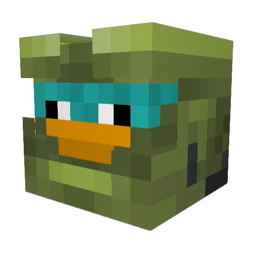 vspmb Minecraft avatar head, 3D render