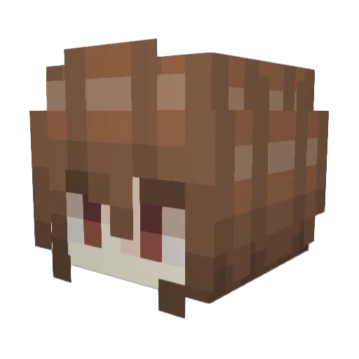 vsqx Minecraft avatar head, 3D render