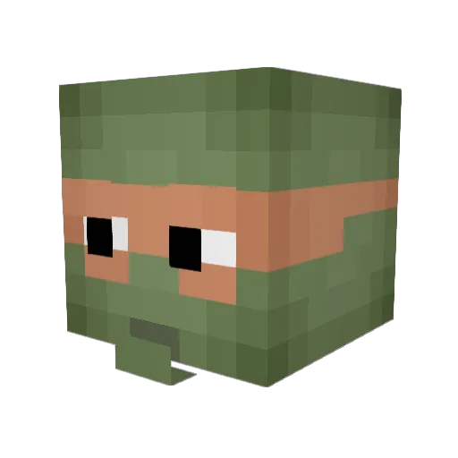 vsrc_nahui Minecraft avatar head, 3D render
