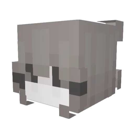 vstle Minecraft avatar head, 3D render