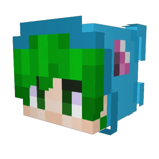vsulyz Minecraft avatar head, 3D render