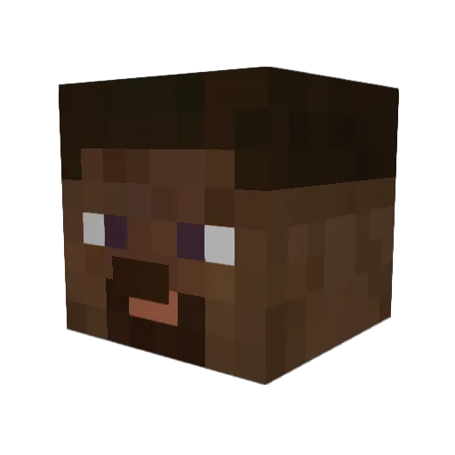 vsvb Minecraft avatar head, 3D render