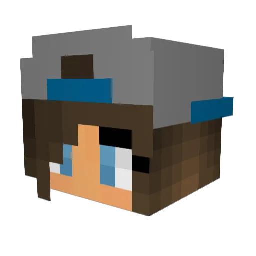 vt042004 Minecraft avatar head, 3D render