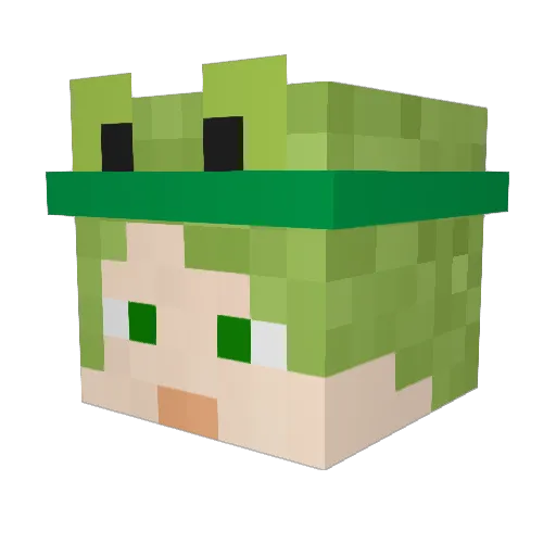 vthegoose Minecraft avatar head, 3D render