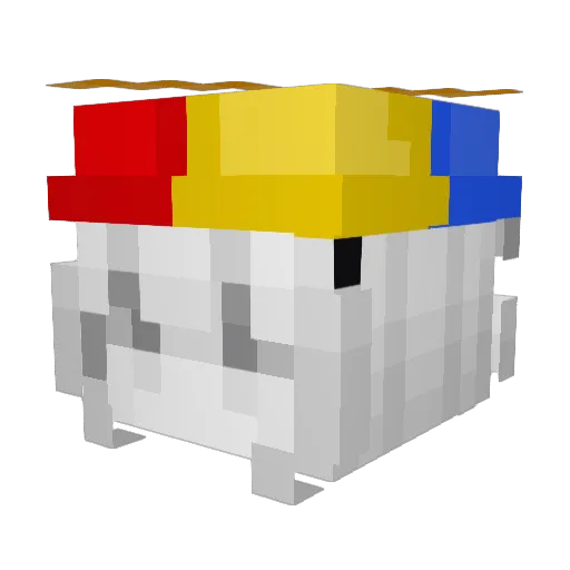 vtyTurbo Minecraft avatar head, 3D render