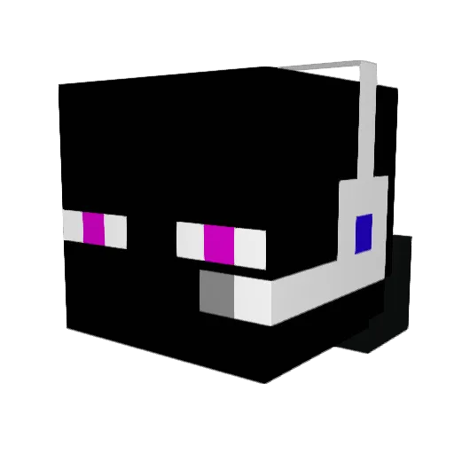 vudeh Minecraft avatar head, 3D render