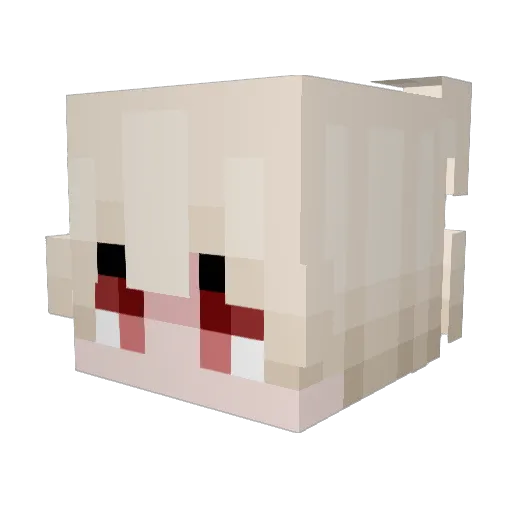 vuewi Minecraft avatar head, 3D render