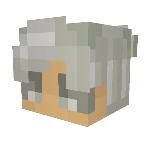 vugi6 Minecraft avatar head, 3D render