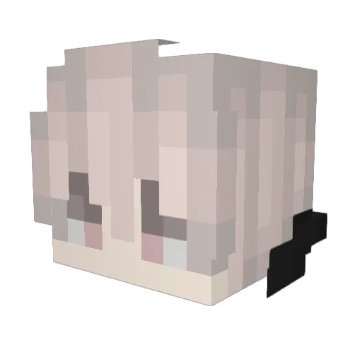 vuhh Minecraft avatar head, 3D render