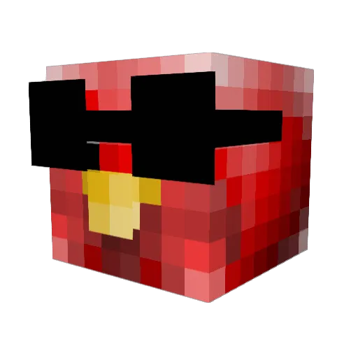 vukk8e Minecraft avatar head, 3D render