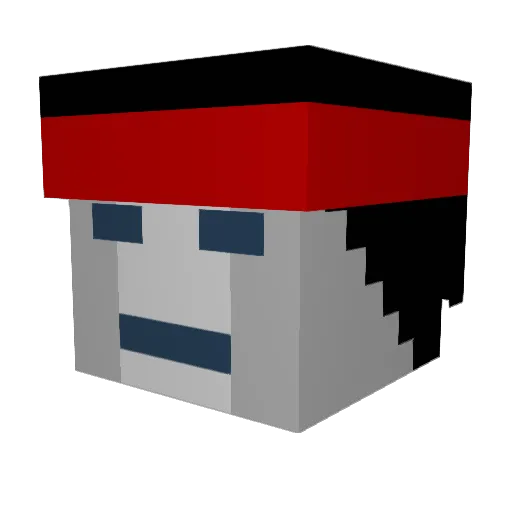 vukks Minecraft avatar head, 3D render