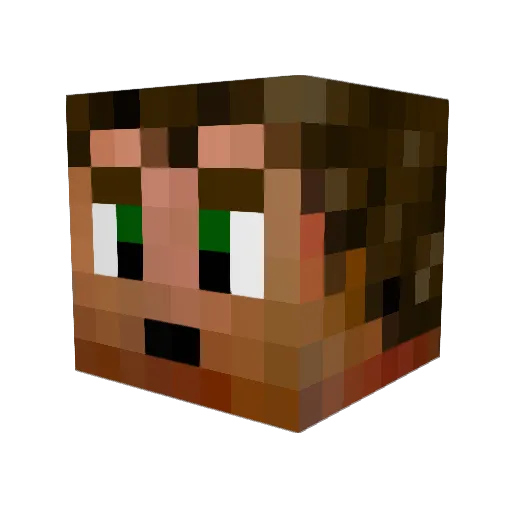 vulcanicz Minecraft avatar head, 3D render