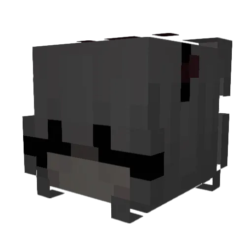 vulfai Minecraft avatar head, 3D render