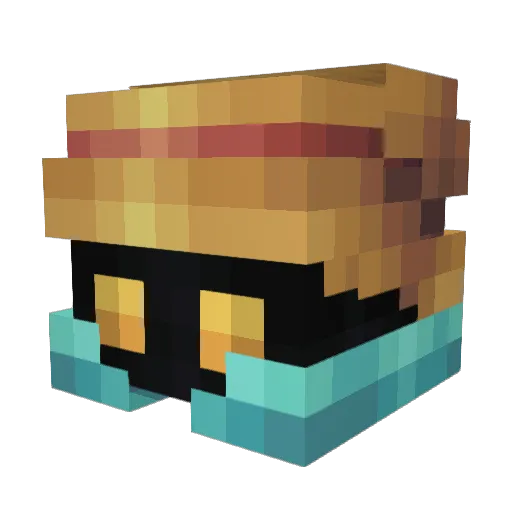 vulgreem Minecraft avatar head, 3D render