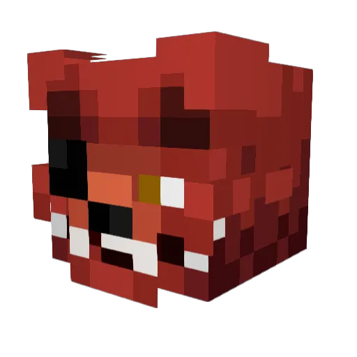 vumaa Minecraft avatar head, 3D render