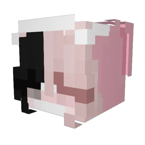vummsy Minecraft avatar head, 3D render