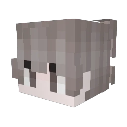 vupec Minecraft avatar head, 3D render