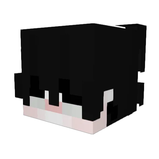 vuruxdkitten Minecraft avatar head, 3D render