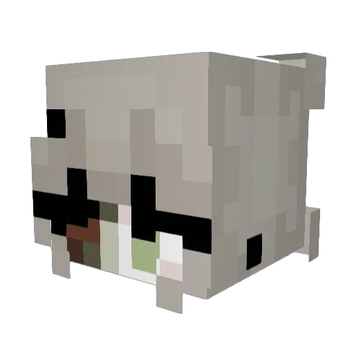 vv3nuss Minecraft avatar head, 3D render