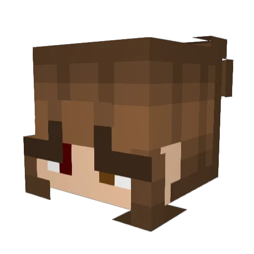 vv3rizon Minecraft avatar head, 3D render