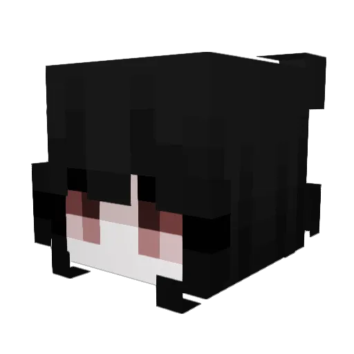 vvane Minecraft avatar head, 3D render