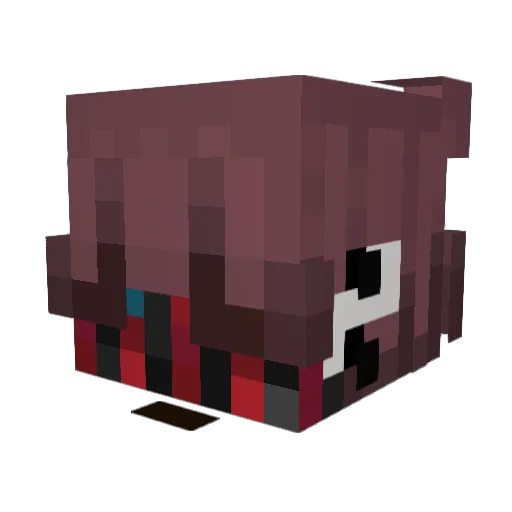 vvgnm Minecraft avatar head, 3D render