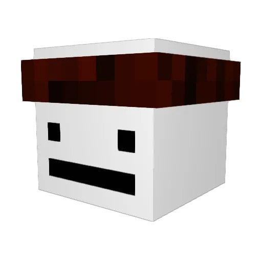 vvhss Minecraft avatar head, 3D render