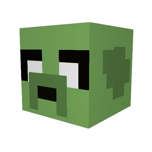 vvi11yy Minecraft avatar head, 3D render
