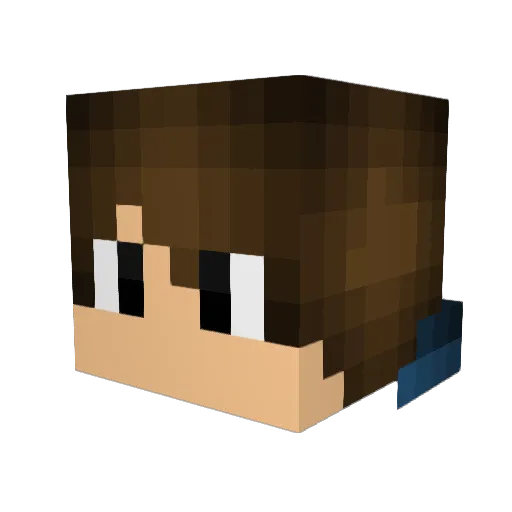 vvikt0r Minecraft avatar head, 3D render