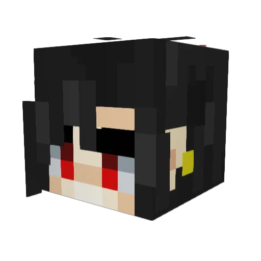 vvinecraft Minecraft avatar head, 3D render