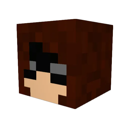 vvintersoldier Minecraft avatar head, 3D render