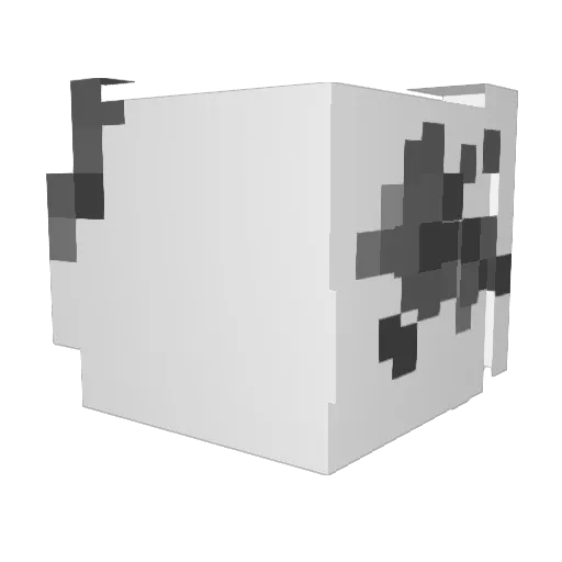 vvlf Minecraft avatar head, 3D render