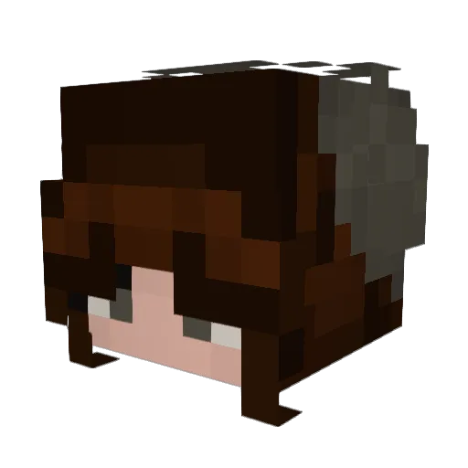 vvorni Minecraft avatar head, 3D render