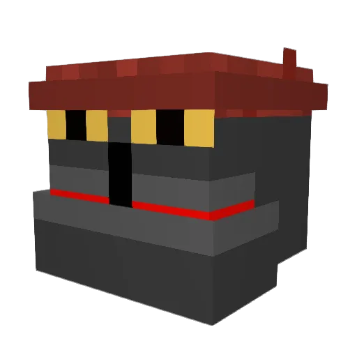 vvp Minecraft avatar head, 3D render