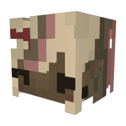 vvrtualpixiee Minecraft avatar head, 3D render